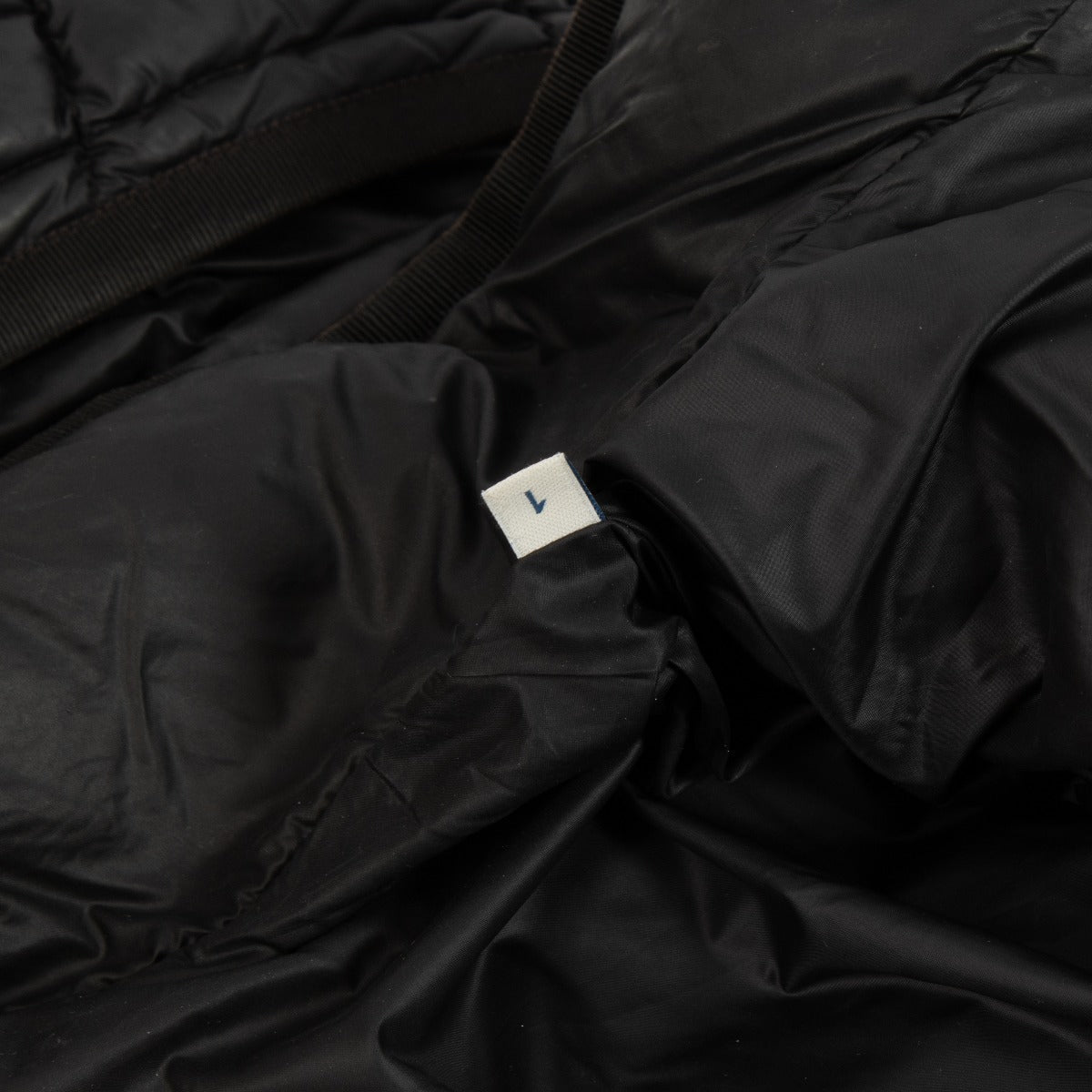 Moncler Black Hermine Hooded Long Down Jacket - Size 1