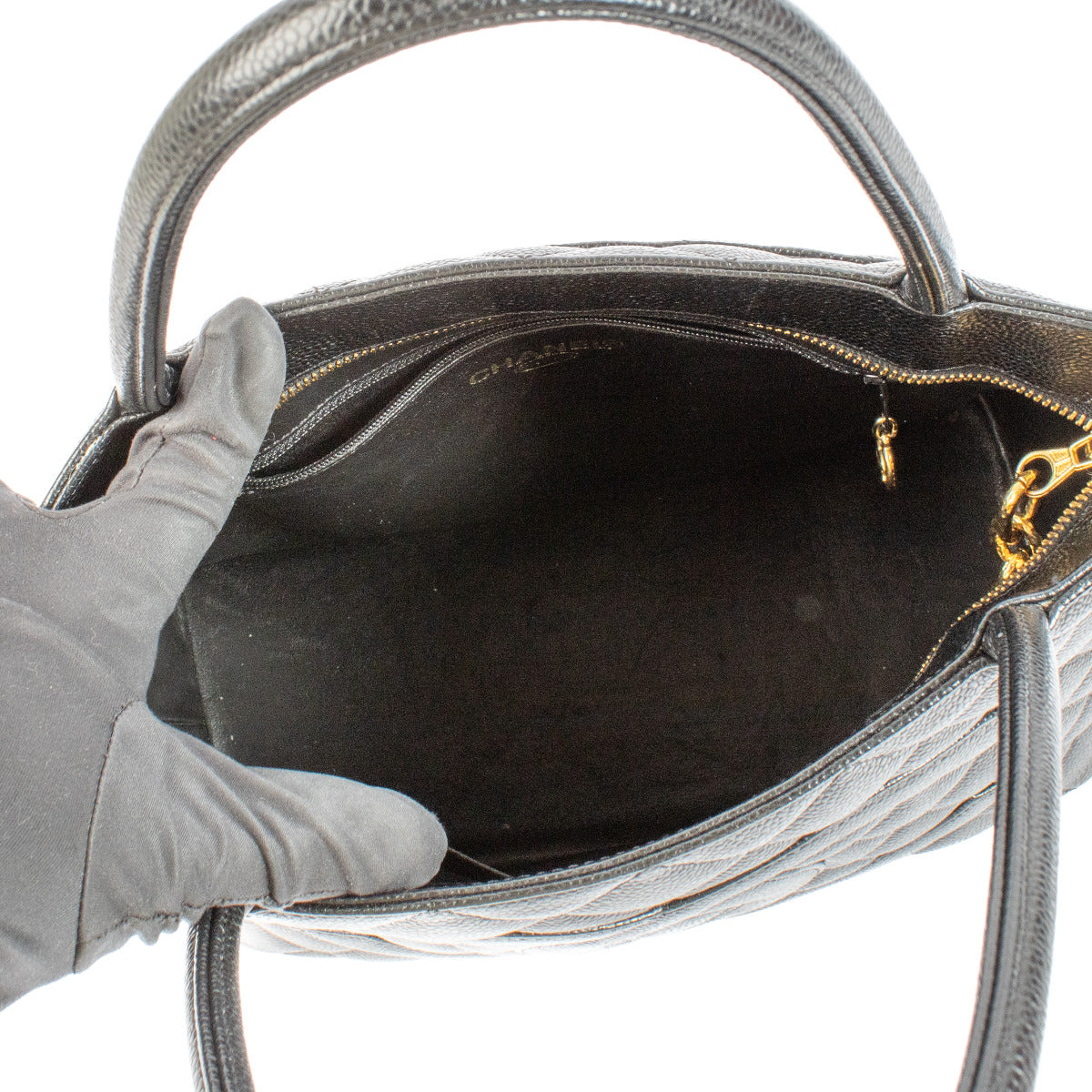 Chanel Black Medaillon Tote Bag