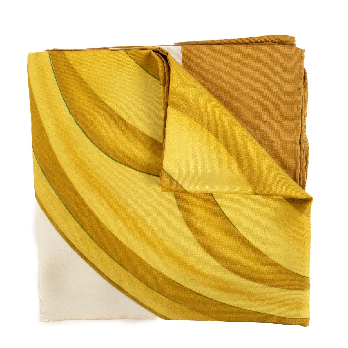 shop 100% authentic second hand Chanel Yellow Gold Silk Scarf on Labellov.com