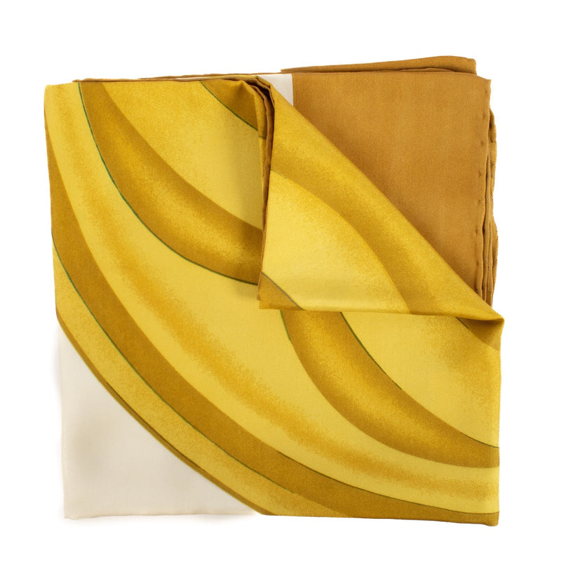 shop 100% authentic second hand Chanel Yellow Gold Silk Scarf on Labellov.com