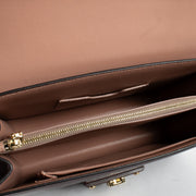 Authentic Preloved Dolce & Gabbana Burgundy Lizard Embossed Leather Lucia Shoulder Bag on Labellov.com