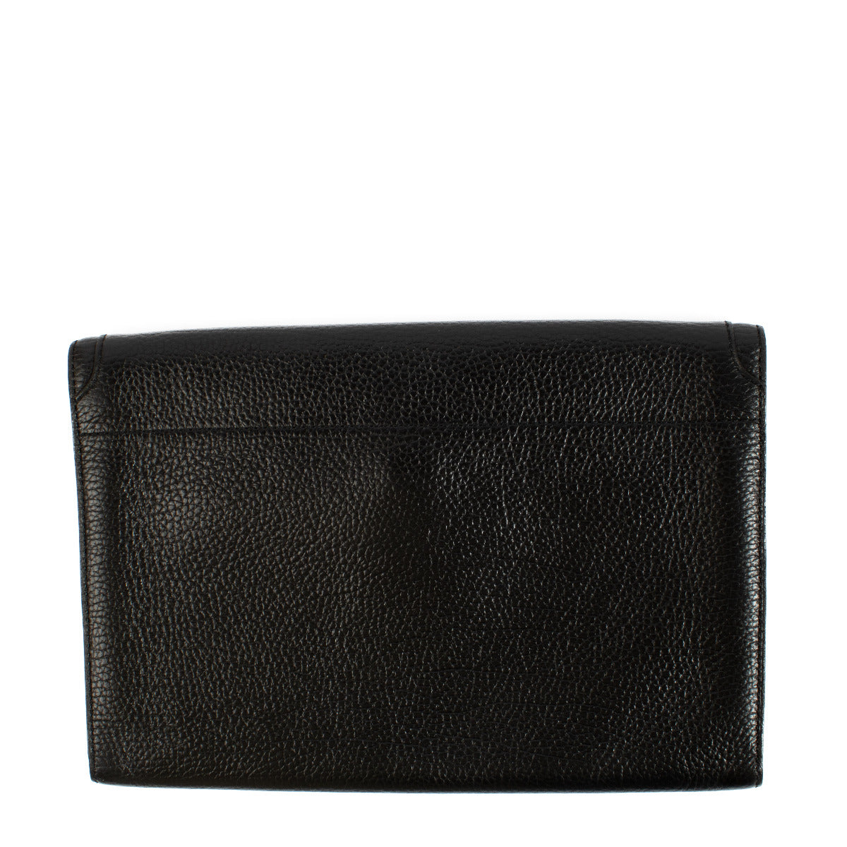 Delvaux Black Leather Clutch