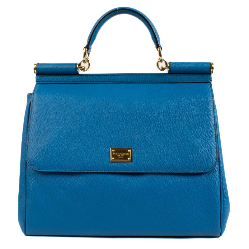 Dolce & Gabbana Blue Large Sicily Bag