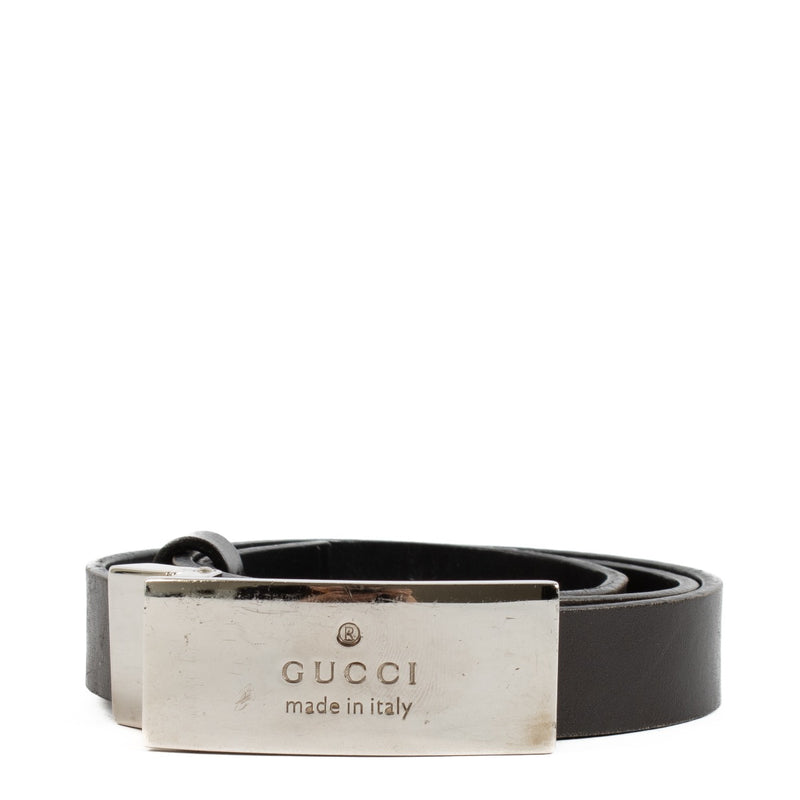 Shop 100% authentic second hand Gucci Brown Slim Belt on Labellov.com
