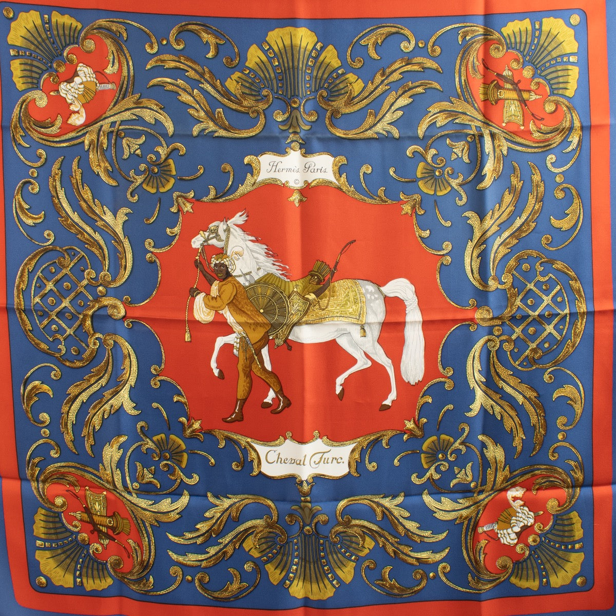 shop 100% authentic second hand Hermès Cheval Turc Silk Scarf on Labellov.com