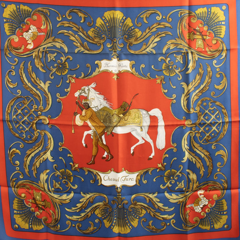 shop 100% authentic second hand Hermès Cheval Turc Silk Scarf on Labellov.com