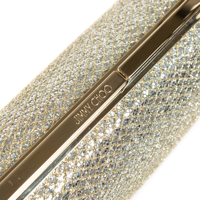 Jimmy Choo Gold Shimmery Clutch