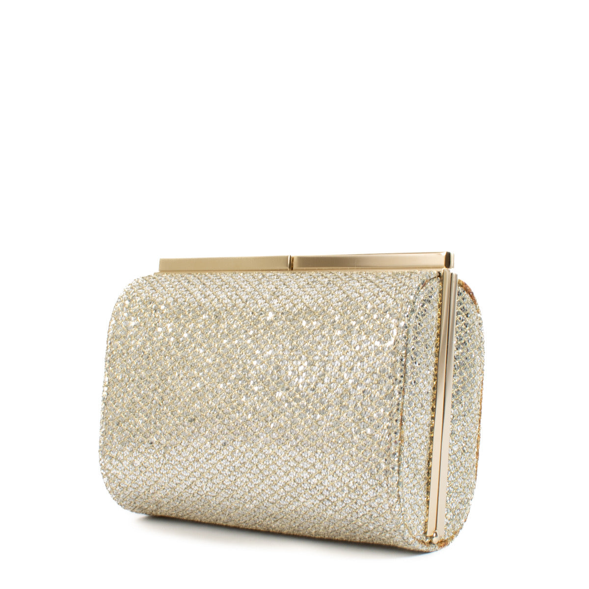 Pochette chatoyante dorée Jimmy Choo