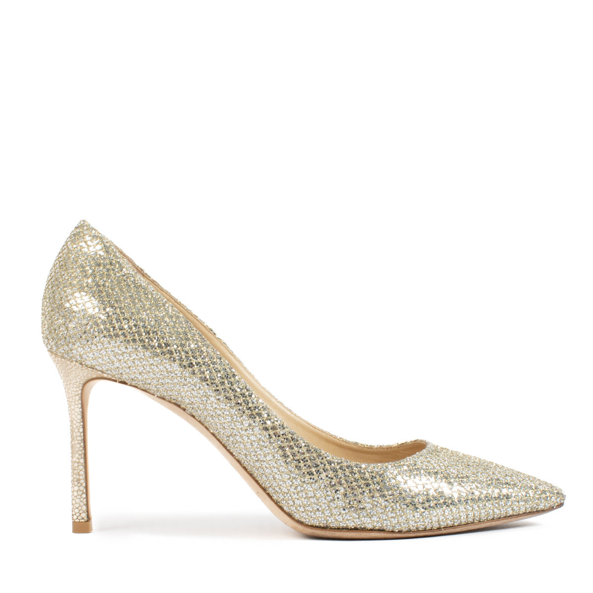 Escarpins Jimmy Choo Romy 85 chatoyants dorés - taille 39,5
