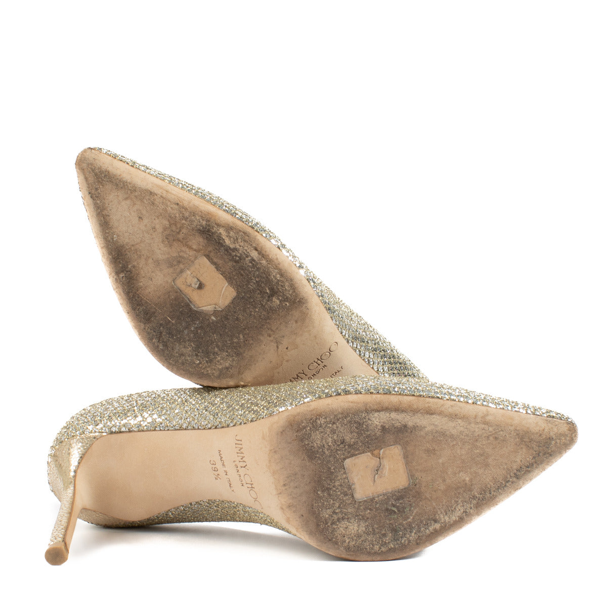 Escarpins Jimmy Choo Romy 85 chatoyants dorés - taille 39,5