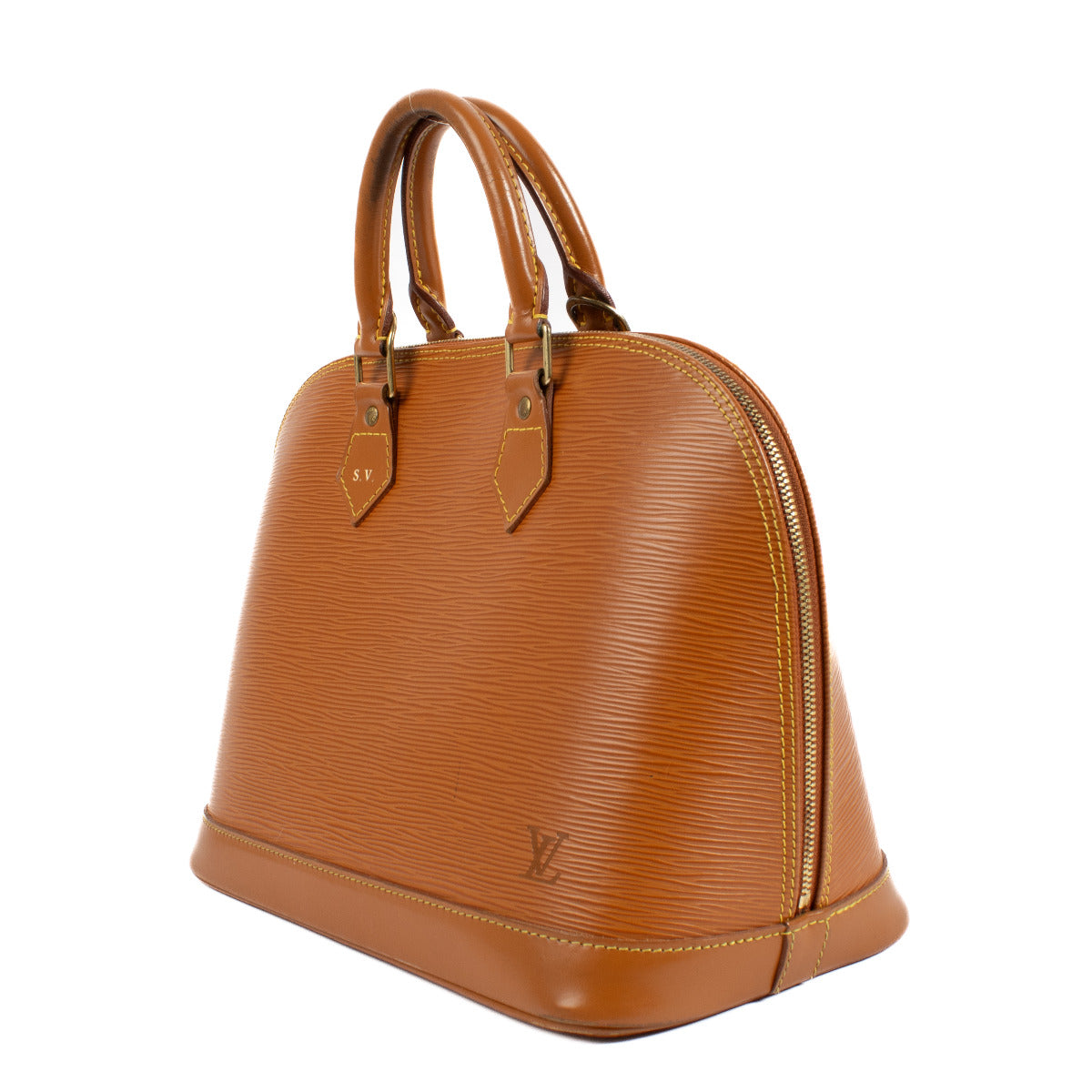 Sac Alma PM en cuir Epi Cannelle Louis Vuitton