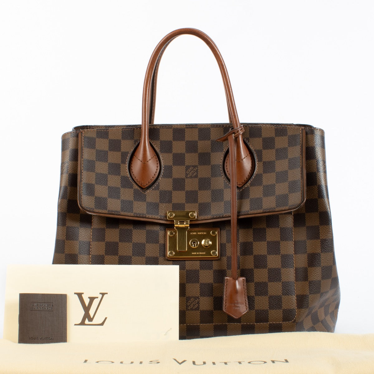 Authentic Preloved Louis Vuitton Damier Ebene Ascot Satchel Bag on Labellov.com