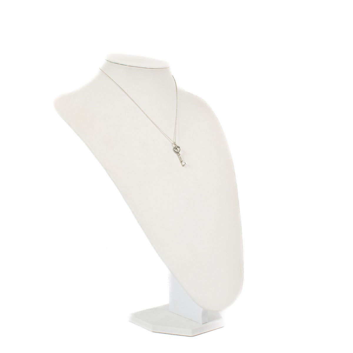 Tiffany & Co. Sterling Zilveren Hart Sleutel Ketting