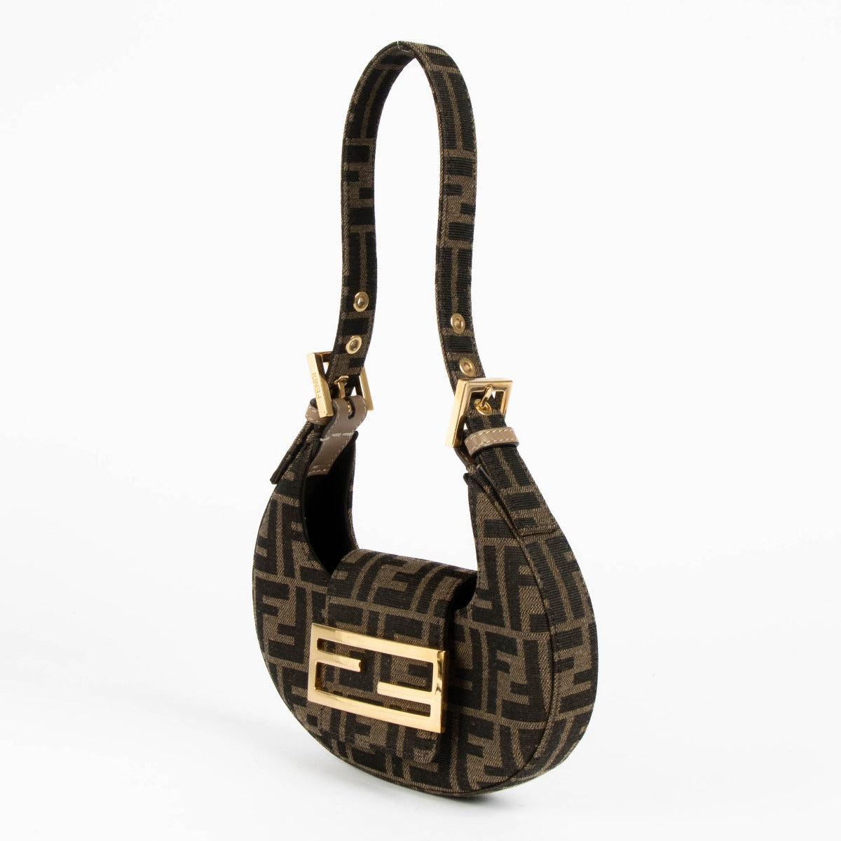 Authentic pre-loved Fendi Canvas Mini Cookie Hobo Bag on Labellov.com
