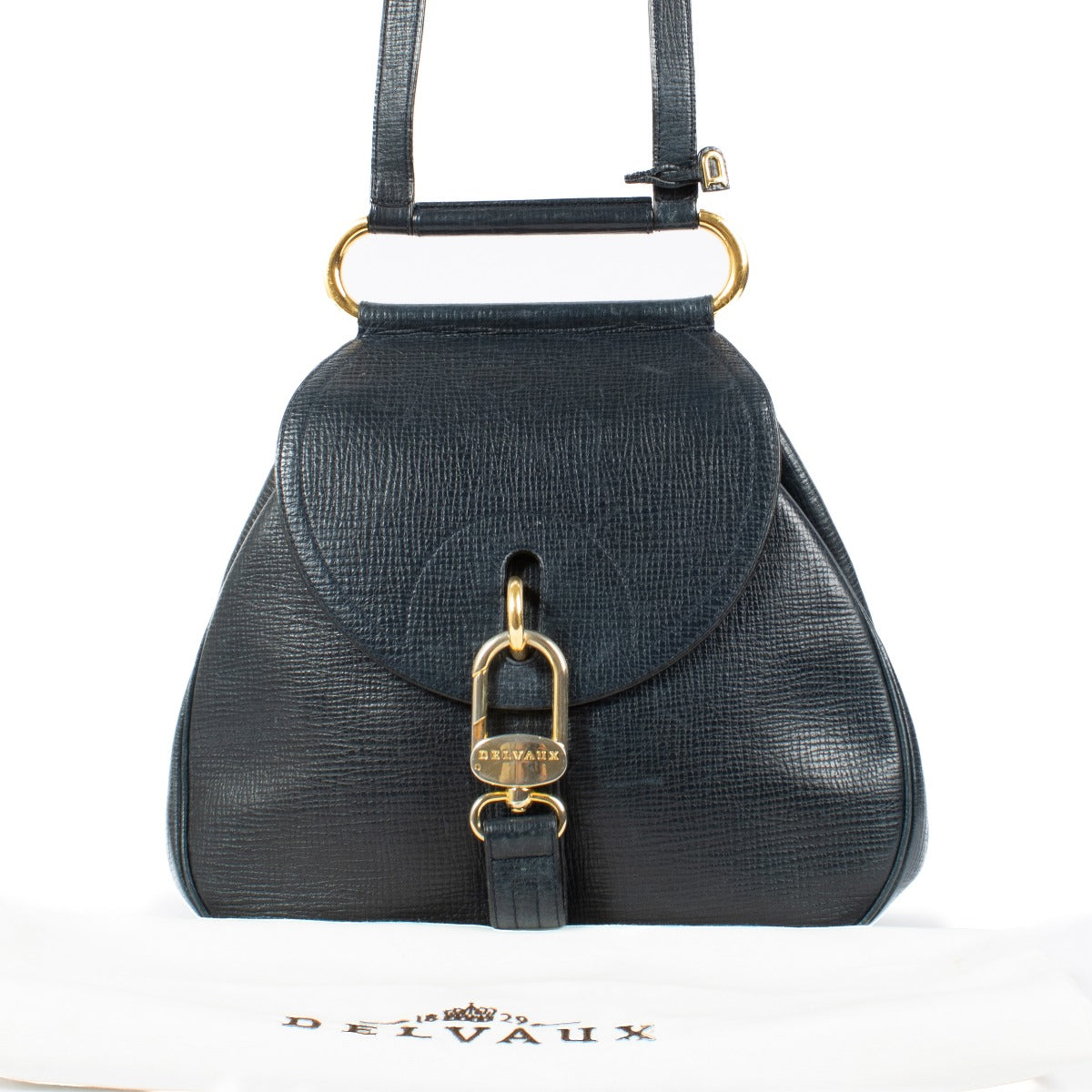 Shop 100% authentic secondhand Delvaux Blue Cerceau Top Handle on Labellov.com
