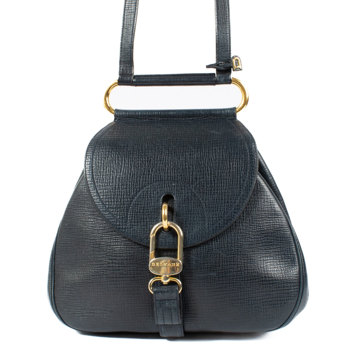 Shop 100% authentic secondhand Delvaux Blue Cerceau Top Handle on Labellov.com