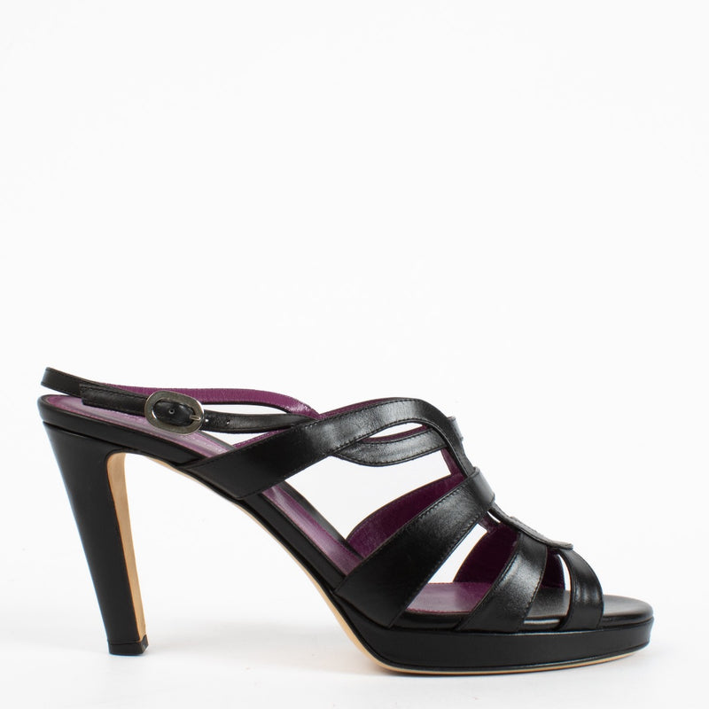 authentic preloved Sergio Rossi Black New Glamour Sandals on Labellov.com