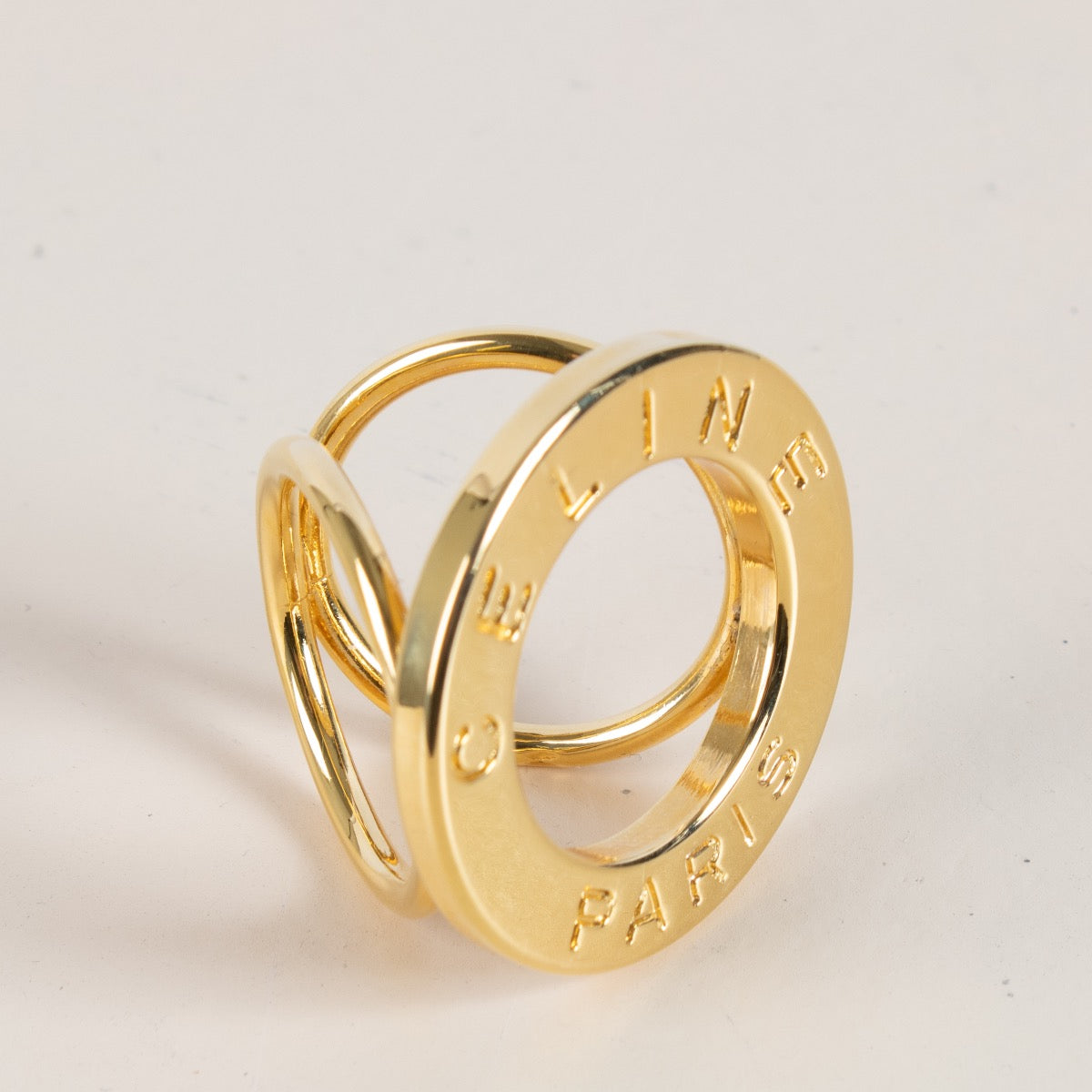 Shop 100% authentic second hand Celine Gold Vintage Scarf Ring on Labellov.com
