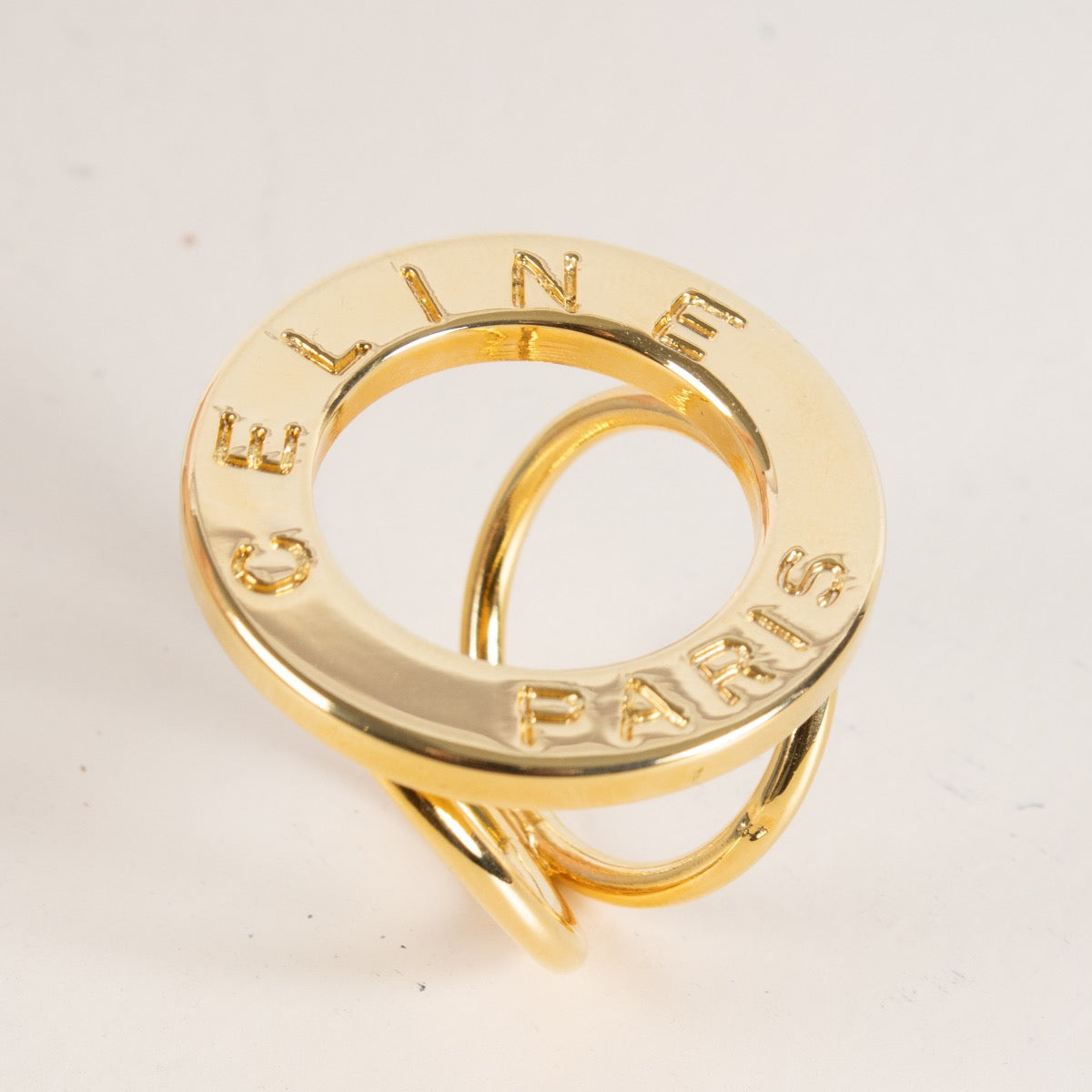 Shop 100% authentic second hand Celine Gold Vintage Scarf Ring on Labellov.com