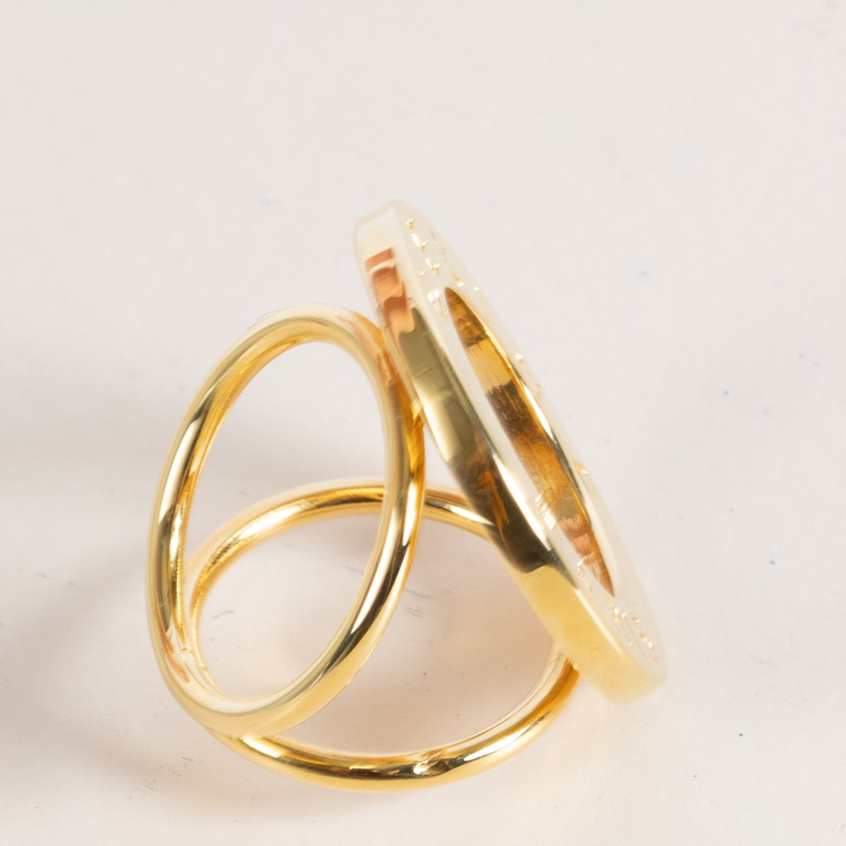 Shop 100% authentic second hand Celine Gold Vintage Scarf Ring on Labellov.com