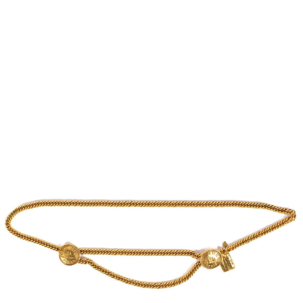 Chanel Vintage Gold Medaillon Chain Belt