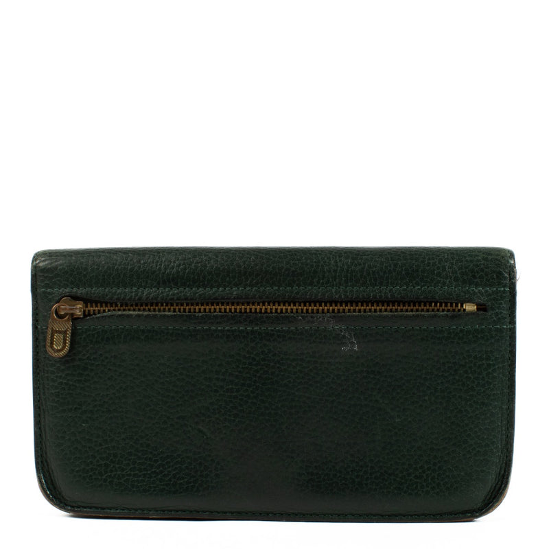 Authentication Delvaux green Escudo Wallet on Labellov.com