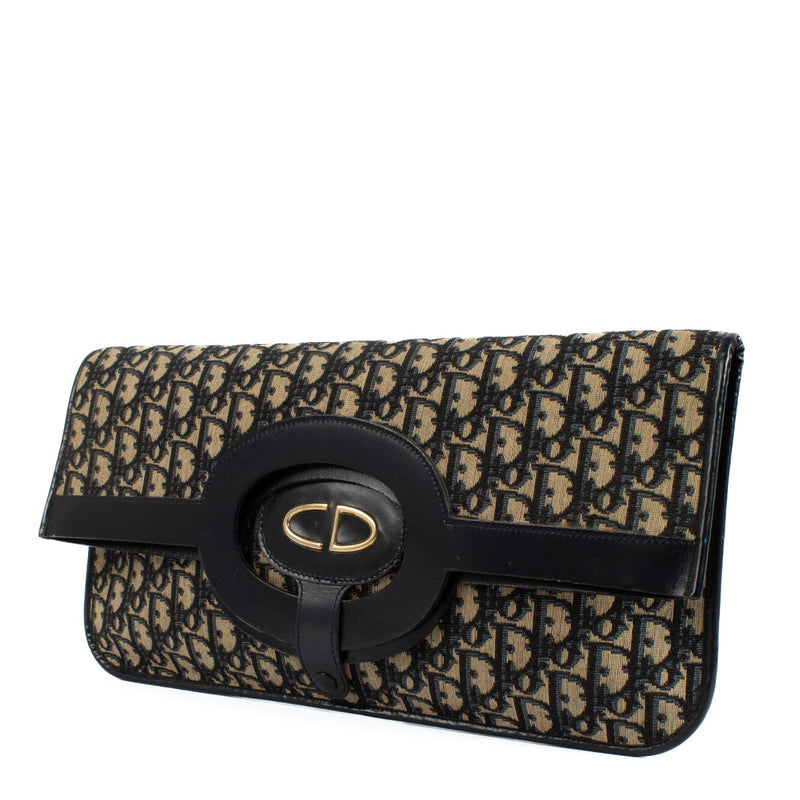 Shop 100% authentic second hand Christian Dior Blue Oblique Clutch on Labellov.com