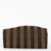 Authentic Preloved Fendi Brown Pequin Striped Shoulder bag on labellov.com