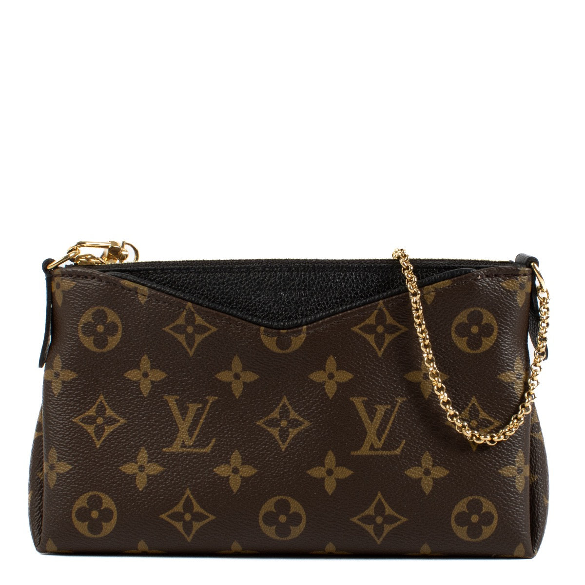 Shop 100% authentic second hand Louis Vuitton Monogram Pallas Chain Crossbody Bag on Labellov.com