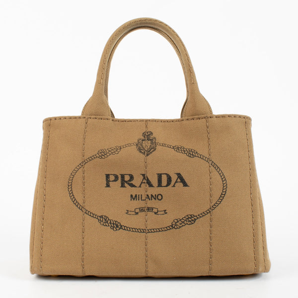 Prada Beige Canvas Canapa Tote Bag – Labellov