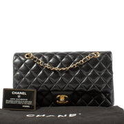 Chanel Black Lambskin Medium Classic 11.12 Bag