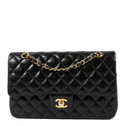 Chanel Black Lambskin Medium Classic 11.12 Bag