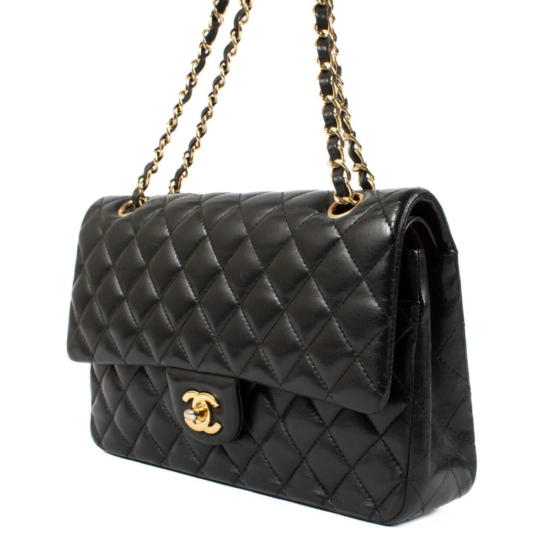Chanel Black Lambskin Medium Classic 11.12 Bag