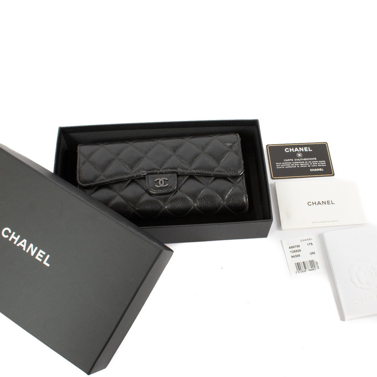 Chanel Timeless So Black Classic Wallet