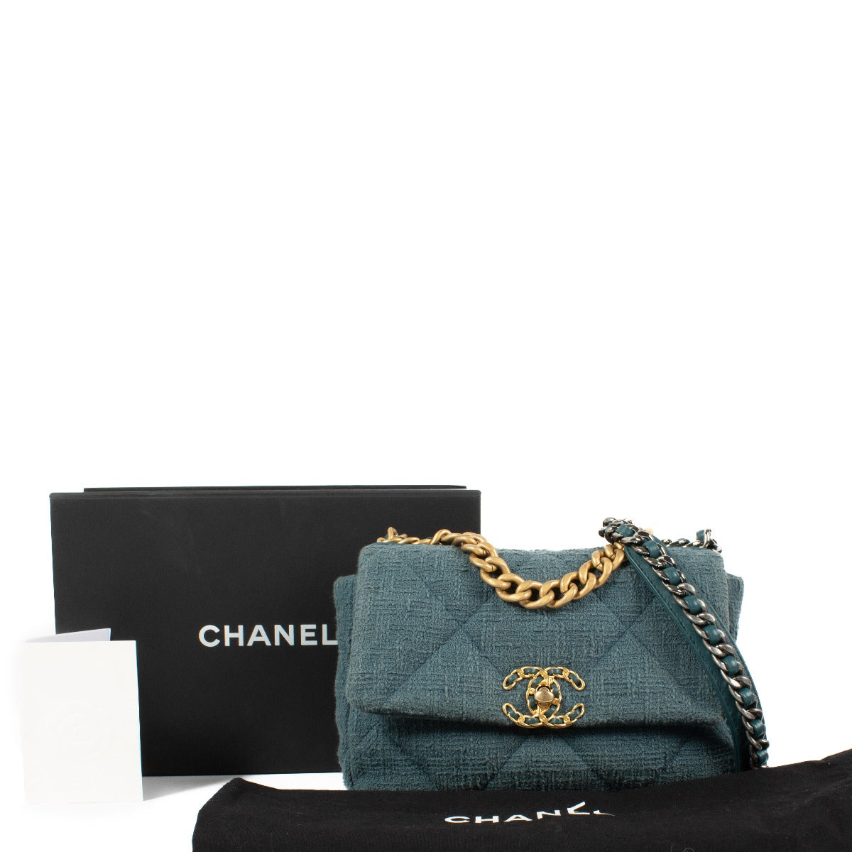 Chanel 23S Turquoise Tweed 19 Bag