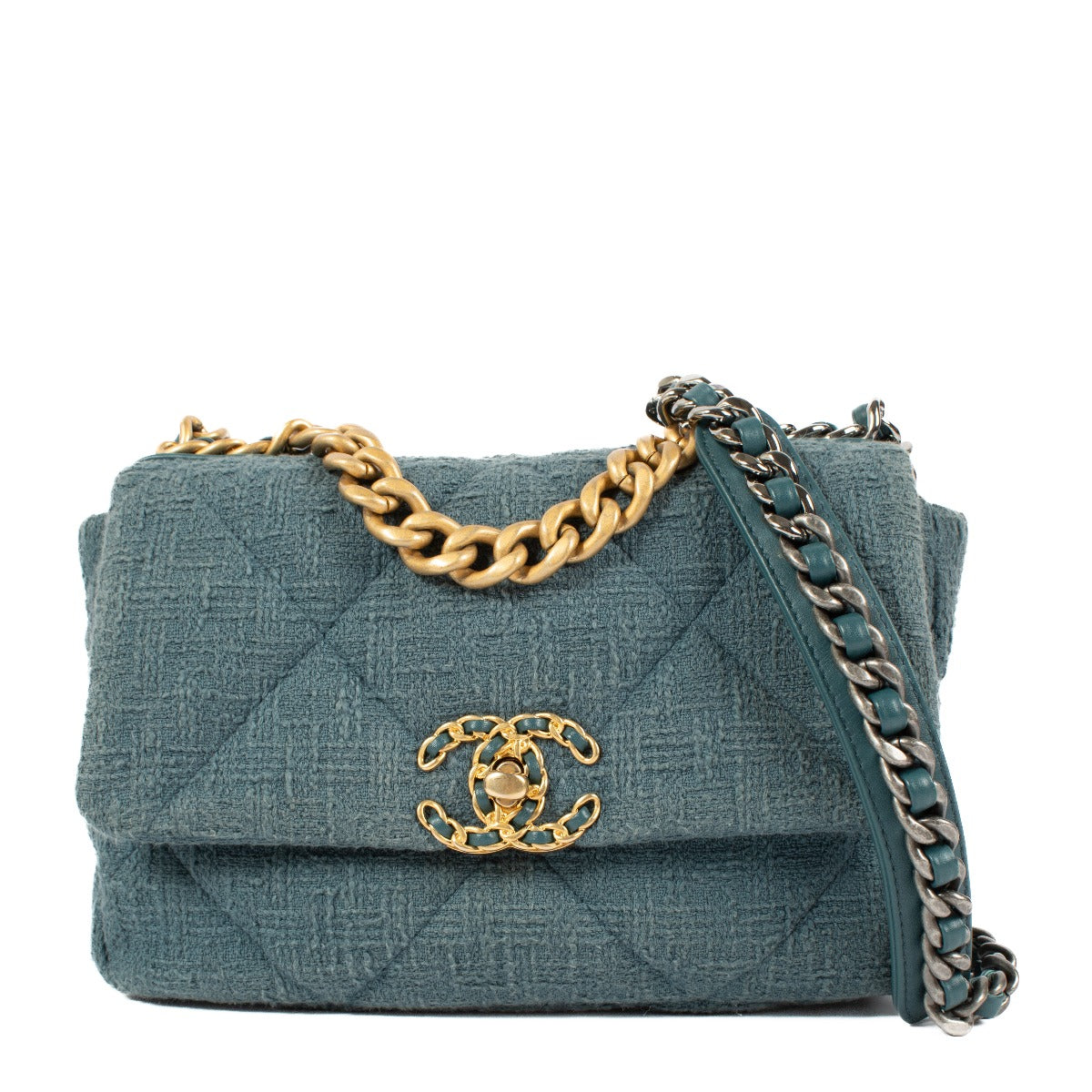 Chanel 23S Turquoise Tweed 19 Bag