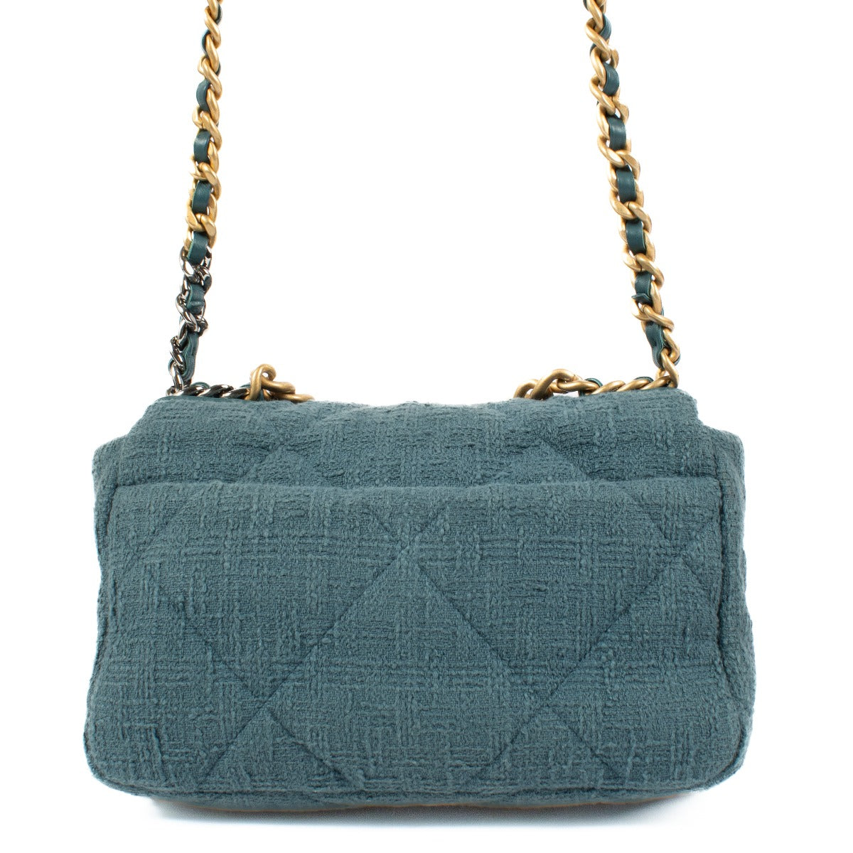 Chanel 23S Turquoise Tweed Chanel 19 Tas
