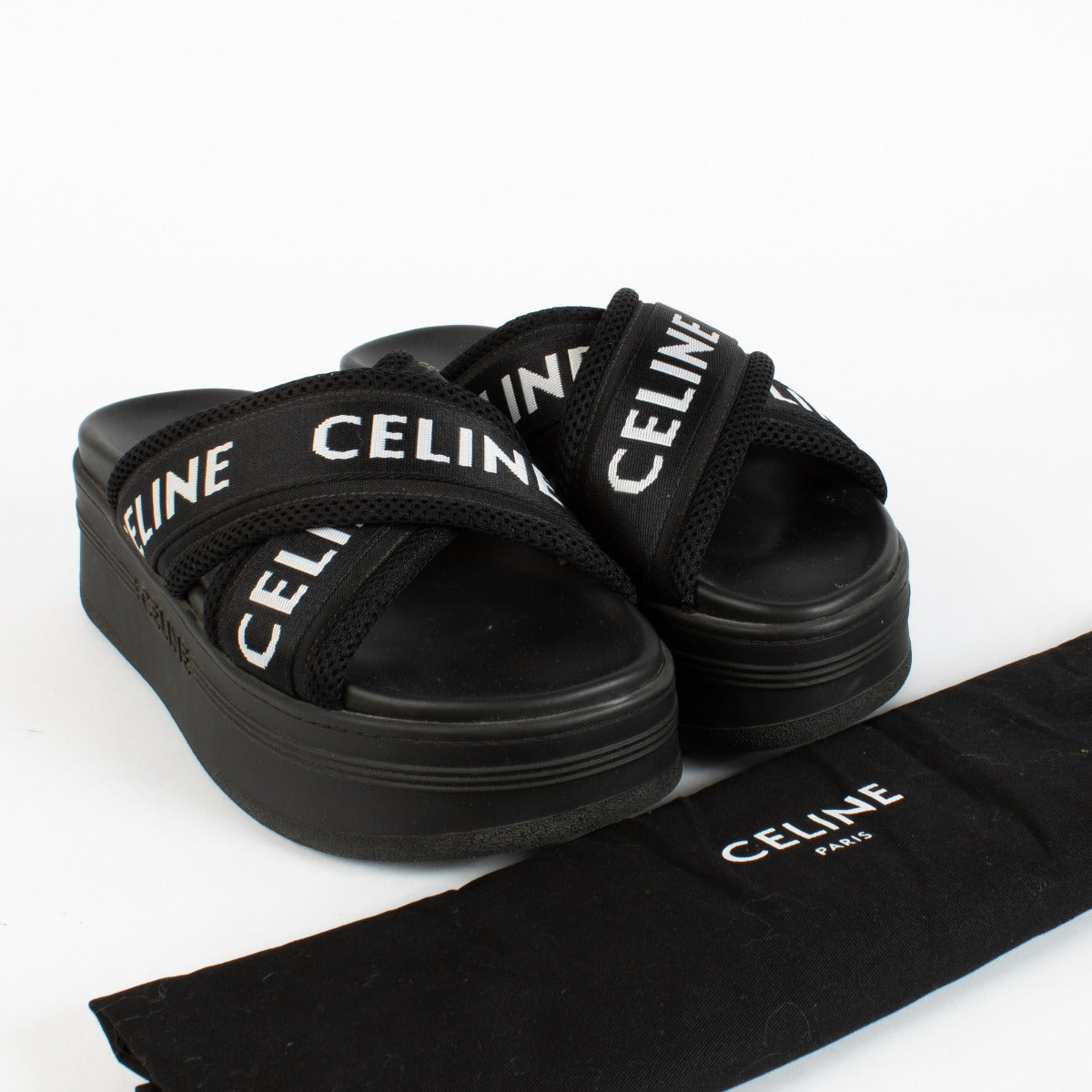 Authentic preloved Celine Black Block Slide - Size 40 on Labellov.com