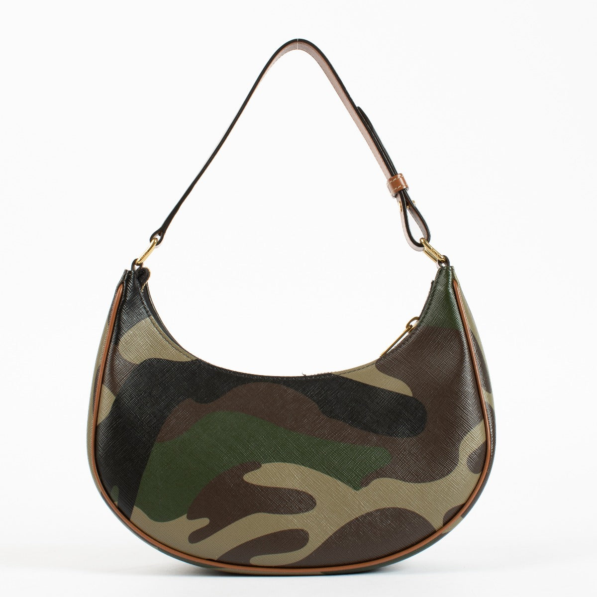 Authentic pre-loved Celine Khaki Camouflage Ava Shoulder Bag on Labellov.com