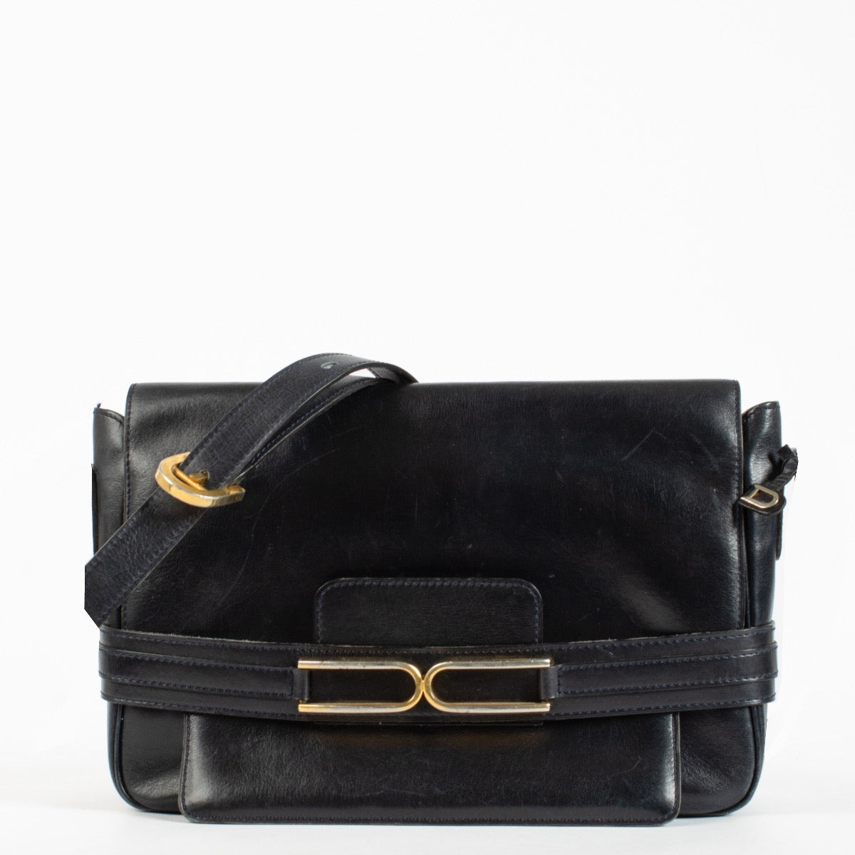 shop 100% authentic second hand Delvaux Blue Vintage Flap Bag on Labellov.com