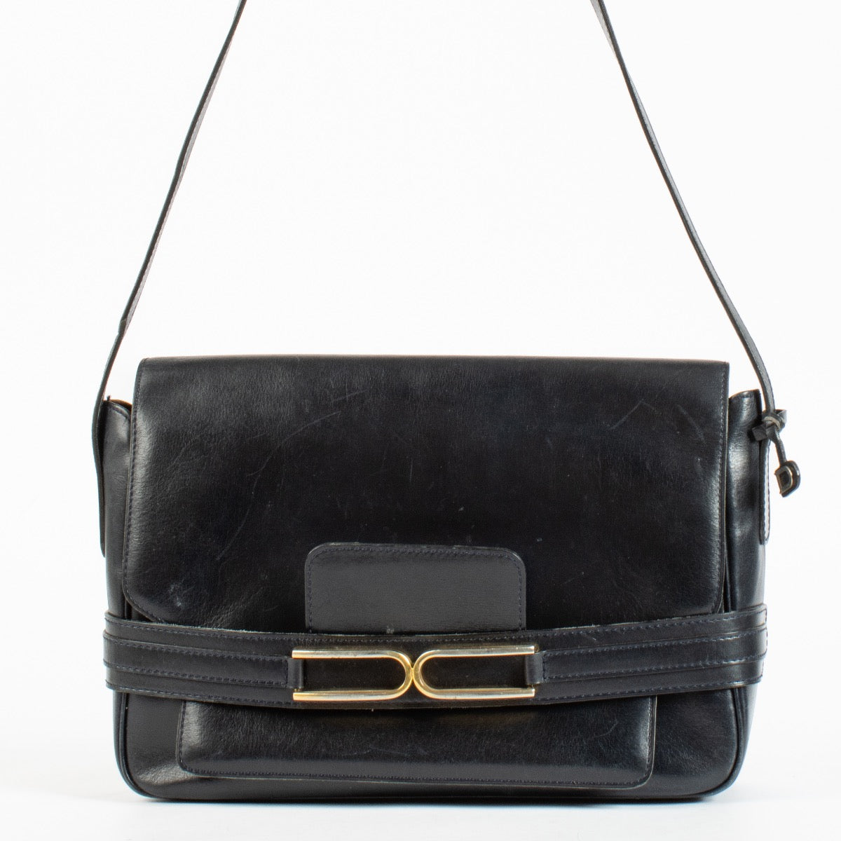 shop 100% authentic second hand Delvaux Blue Vintage Flap Bag on Labellov.com