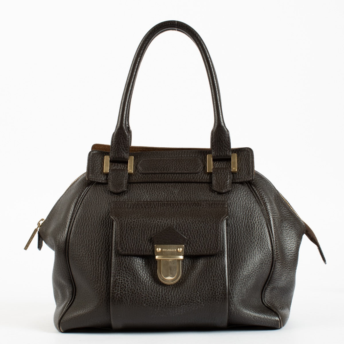 shop 100% authentic second hand Delvaux Brown Coquin Bag on Labellov.com