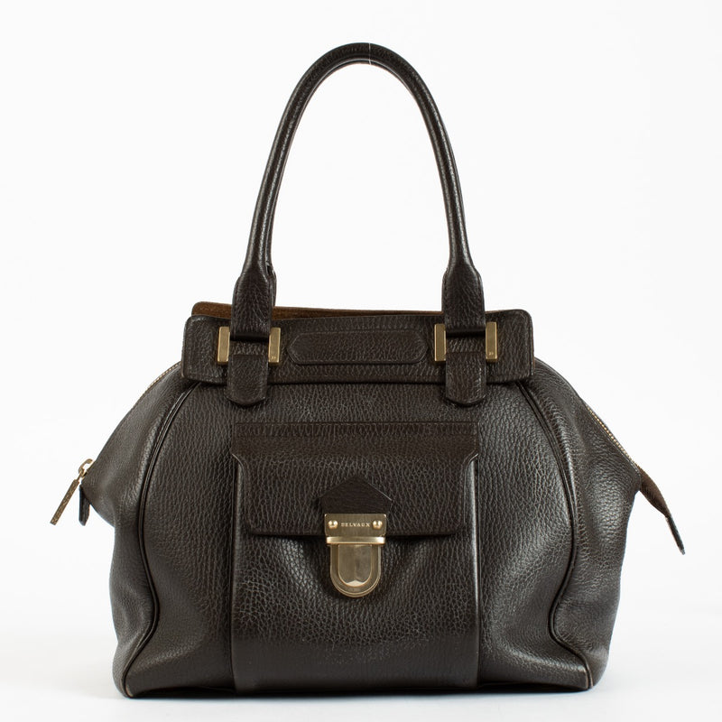 shop 100% authentic second hand Delvaux Brown Coquin Bag on Labellov.com
