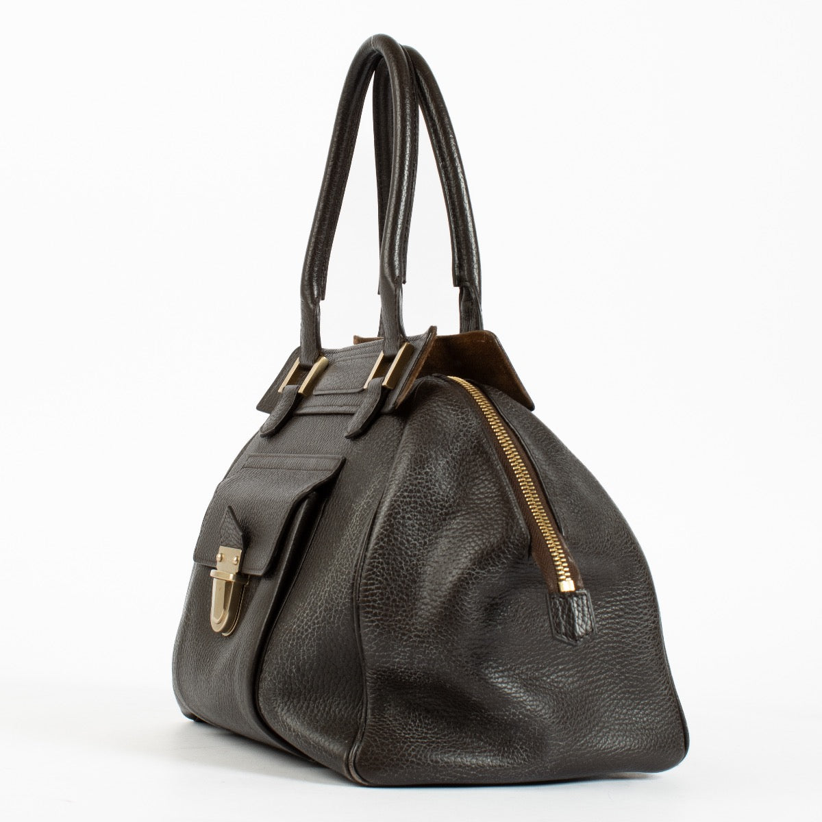 shop 100% authentic second hand Delvaux Brown Coquin Bag on Labellov.com