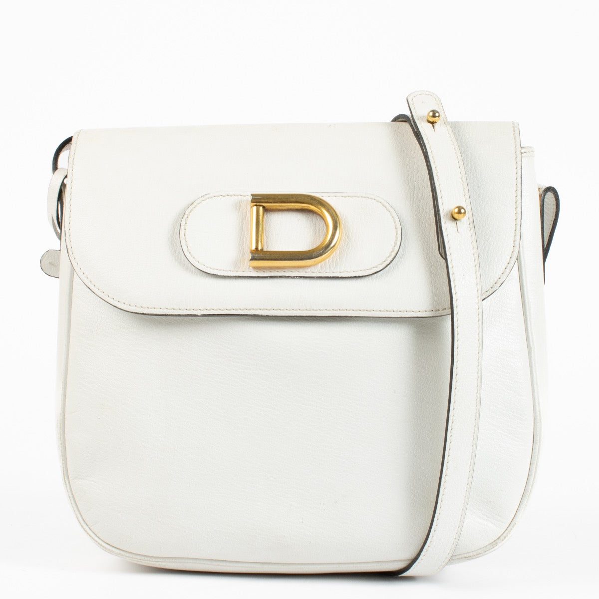 shop 100% authentic second hand Delvaux White Leather Crossbody Bag on Labellov.com
