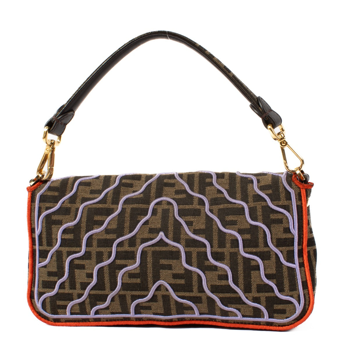 Shop safe online at Labellov in Antwerp, Brussels and Knokke this 100% authentic second hand Fendi FF Jacquard Fabric Spring 2019 Baguette. Veilig online tweedehands authentieke Fendi FF Jacquard Fabric Spring 2019 Baguette kopen bij Labellov.