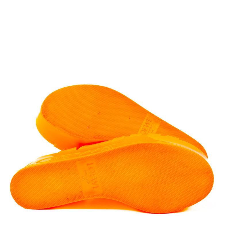 Loewe Orange Rubber Fisherman Platform Sandals - Size 40