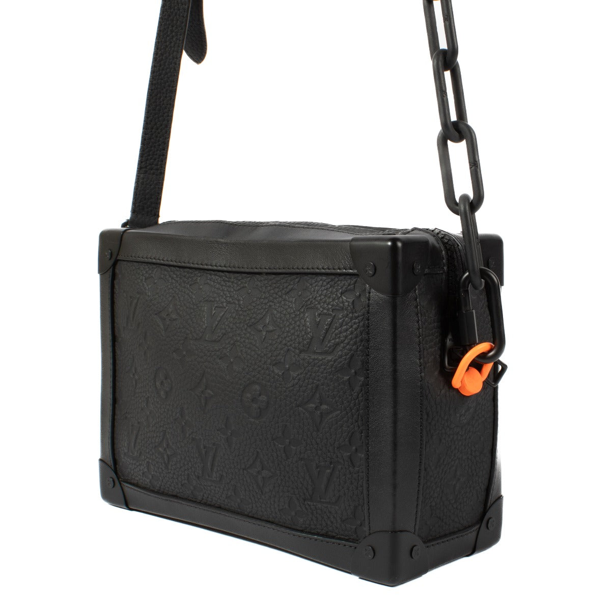 Louis Vuitton Virgil Abloh Zwart Monogram Empreinte Soft Trunk
