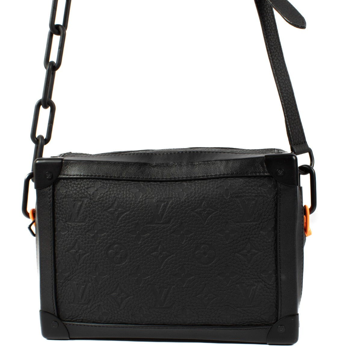Louis Vuitton Virgil Abloh Zwart Monogram Empreinte Soft Trunk