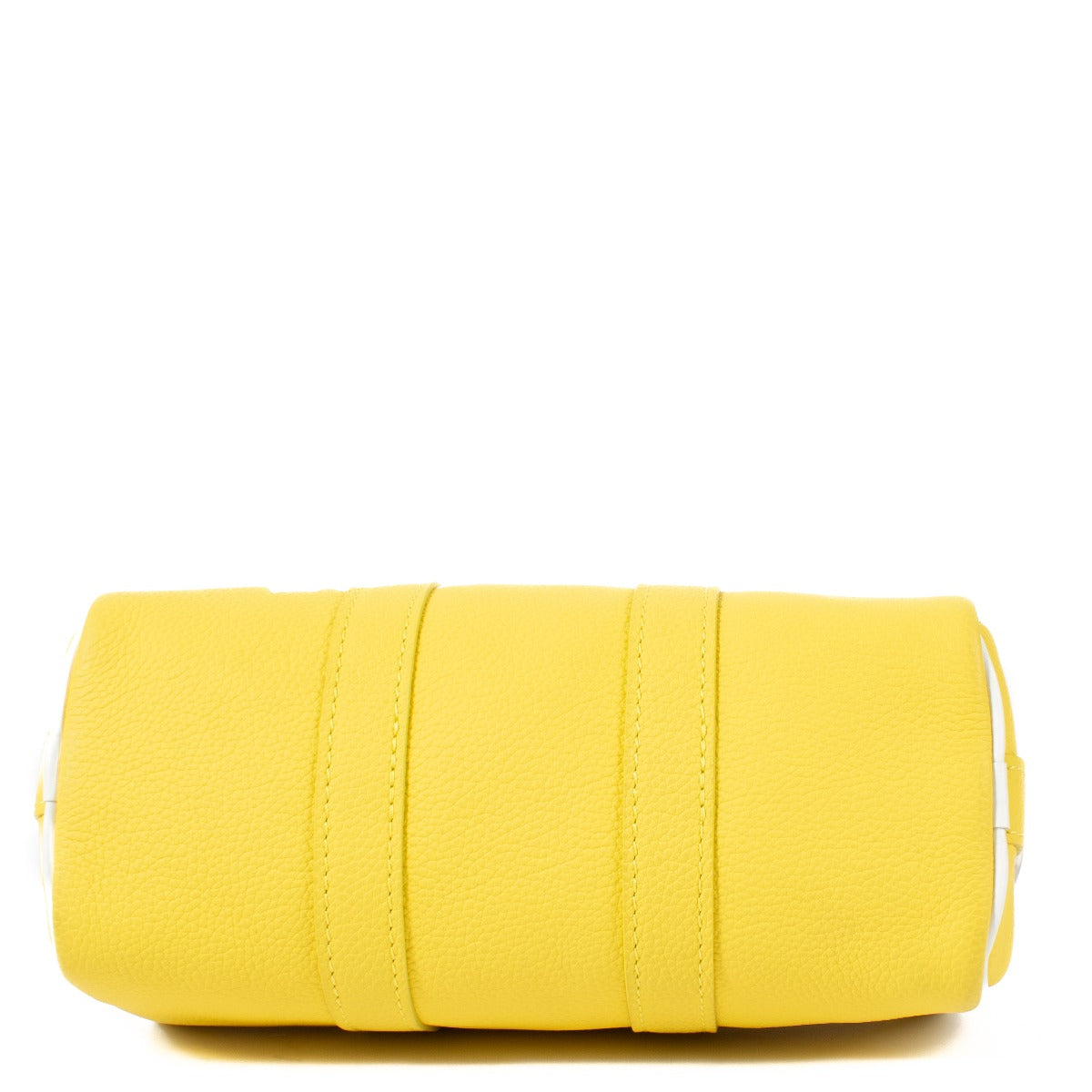 Louis Vuitton Gele/Witte Leren Everyday LV Keepall XS Tas